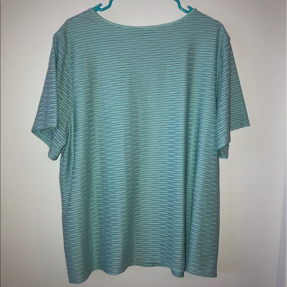 Calvin Klein Metallic Striped Tee - Picture 3 of 5